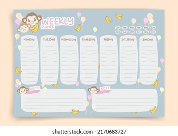 Habit tracker. Monthly planner. Monthly planner habit tracker blank template. Vector illustration. Minimal style. Clean style. Daily to do. Cute style.