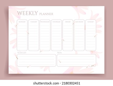 Habit tracker. Monthly planner. Monthly planner habit tracker blank template. Vector illustration. Minimal style. Clean style. Daily to do.