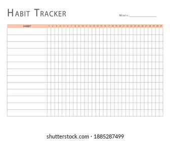 Habit tracker printable , Routine Tracking Habits