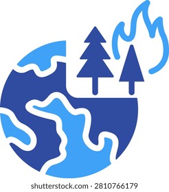 Habitat Destruction Icon, Element For Design