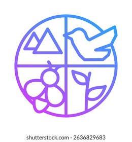 Habitat Icon Element For Design