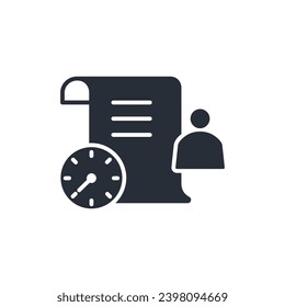 icono de hábitos. vector.Curso editable.Signo de estilo lineal para uso de diseño web,logotipo.Ilustración de símbolo.