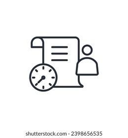 habits icon. vector.Editable stroke.linear style sign for use web design,logo.Symbol illustration.