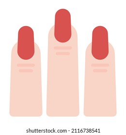 Habs grooming icon, vector design of manicure

