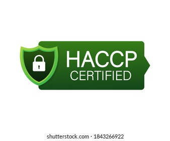 HACCP Certified icon on white background. Vector stock illustration.