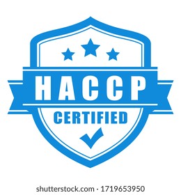 HACP-zertifiziertes Vektorsymbol auf weißem Hintergrund