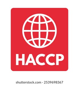 haccp certified, vector illustration isolated on white background