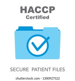 HACCP | Hazard Analysis Critical Control Points icon with award or checkmark