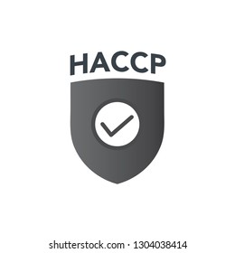 HACCP | Hazard Analysis Critical Control Points icon with award or checkmark