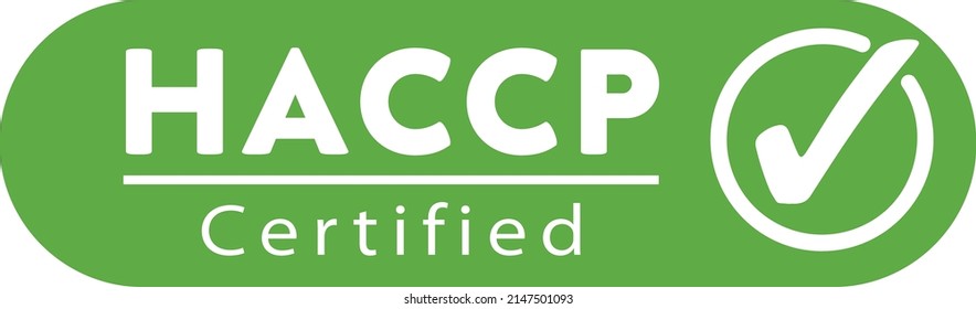 HACCP - Hazard Analysis and Critical Control Points logo template illustration