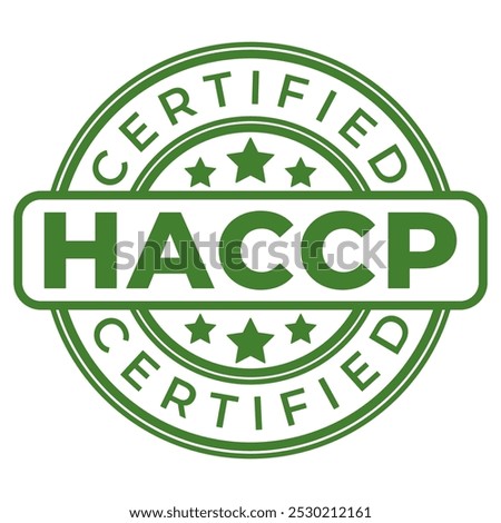 HACCP (Hazard Analysis Critical Control Points) Certified sign stamp