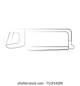 hack saw tool icon image