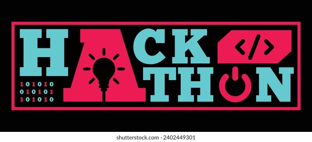 Hackathon or Information Technology Idea Competition or Coding Competition Logo