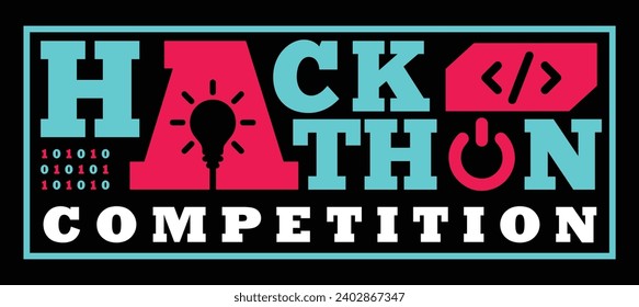 Hackathon or Information Technology Idea Competition or Coding Competition Logo