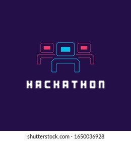 Hackathon Logo, Icons. Vector Design  