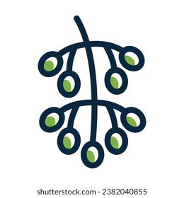 Hackberry Vector Thick Line Filled Dark Colors Icons For Personal And Commercial Use.
