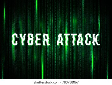 Hacked. Cyber Attack. Hacker. Vector illustration