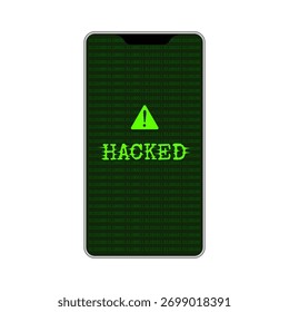 gehackte Smartphone Handy Vektorgrafik