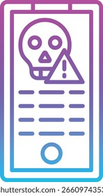 Hacked vector icon. Can be used for printing, mobile and web applications.