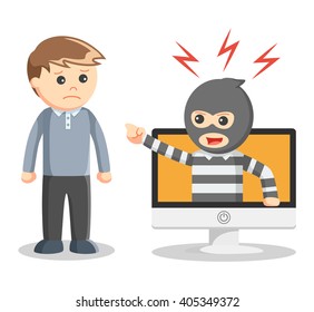 Hacker abused illustration