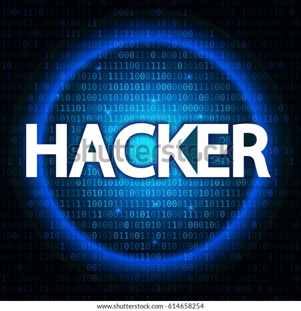 hacker attack abstract background binary 600w 614658254