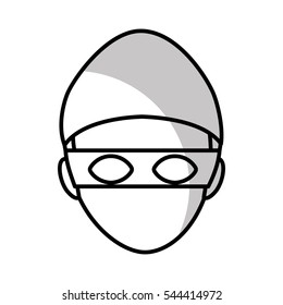 hacker avatar character isolated icon vector illustration design