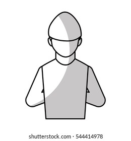 hacker avatar character isolated icon vector illustration design