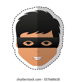 hacker avatar character isolated icon vector illustration design