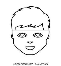 hacker avatar character isolated icon vector illustration design