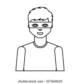hacker avatar character isolated icon vector illustration design