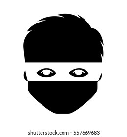 hacker avatar character isolated icon vector illustration design