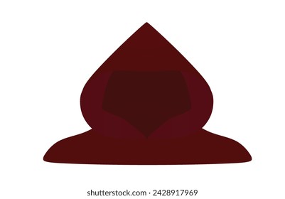 Hacker avatar silhouette. vector illustration