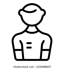 Hacker boy icon outline vector. Cyber crime. Security mail