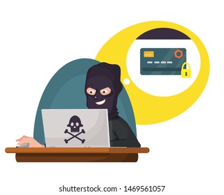 hacker breaks in using laptop