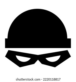 hacker character face cyber security icon