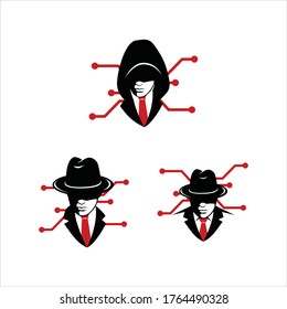 HACKER CIRCUIT LOGO - Vector illustration, EPS10.