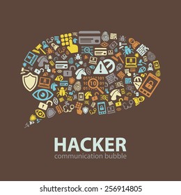 hacker communication bubble