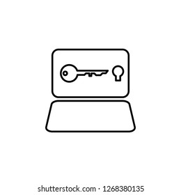 Hacker, computer icon on white background. Can be used for web, logo, mobile app, UI UX
