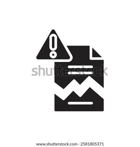 Hacker Corrupted File Filled Icon Vector Illustration