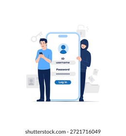Hacker cracker roba información personal privada importante Inicio de sesión de datos de usuario Contraseña ataque de phishing