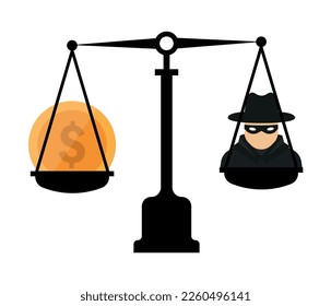 Hacker and Cybercrime. fraud concept vector.
