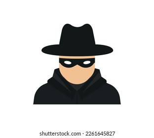 A hacker is a cybercriminal who steals the user's personal data. Hacker attack and web security. Internet phishing concept. The man is trying to make a cyber attack. vector.
