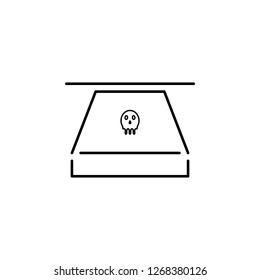 Hacker, danger icon on white background. Can be used for web, logo, mobile app, UI UX