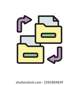 Hacker Data Copy Icon Vector Illustration