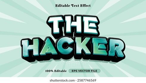 the hacker editable text effect, text style