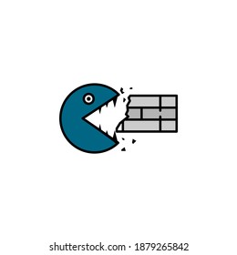 Hacker, firewall icon. Can be used for web, logo, mobile app, UI, UX
