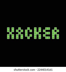 Diseño del logo del ladrón cibernético de tipo de letra Hacker	