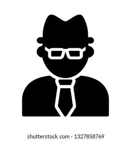 hacker glyph icon