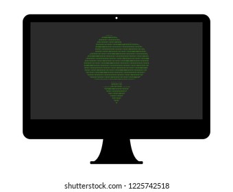 Hacker Icon - cloud download