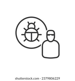 Hacker Icon - Cyber Attack Icon